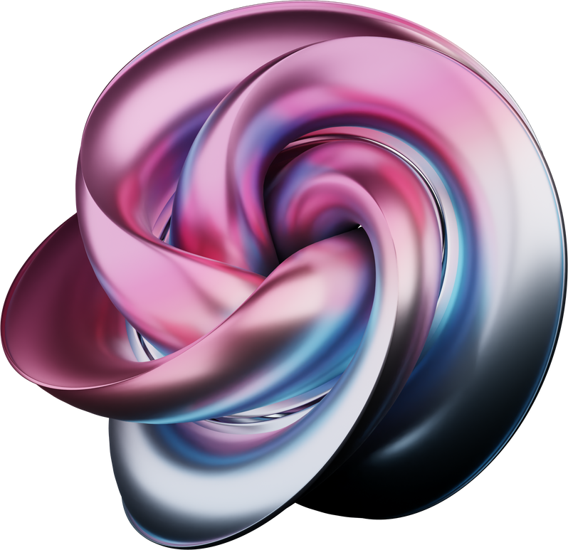 Spiral Abstract Shape 3d Holographic